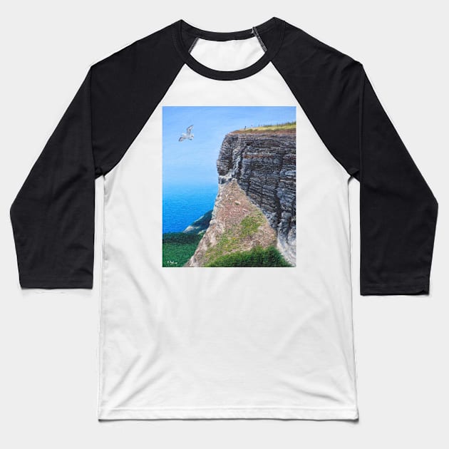 St Catherine's Point Baseball T-Shirt by richardpaul